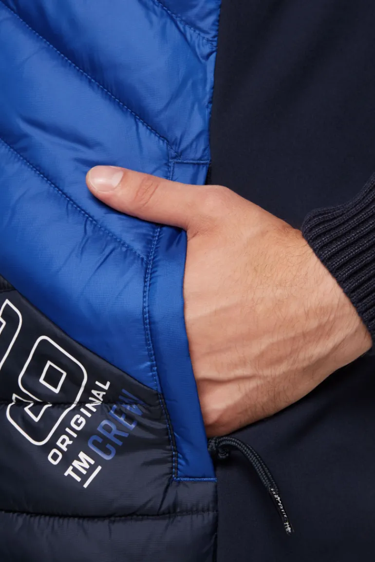 Sale CAMP DAVID & SOCCX Steppweste mit Colour-Blocking kitt