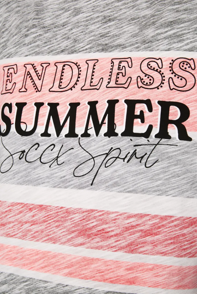 Cheap CAMP DAVID & SOCCX Streifenshirt mit U-Boot-Ausschnitt neon pink neonpink