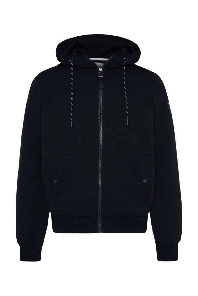 Shop CAMP DAVID & SOCCX Sweatjacke aus Interlock mit Kapuze blue navy bluenavy
