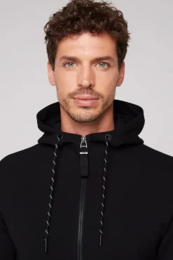 Shop CAMP DAVID & SOCCX Sweatjacke aus Interlock mit Kapuze blue navy bluenavy