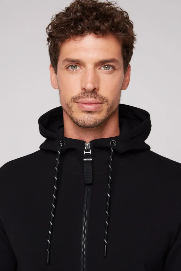 Shop CAMP DAVID & SOCCX Sweatjacke aus Interlock mit Kapuze blue navy bluenavy