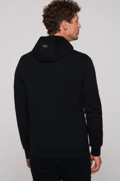 Shop CAMP DAVID & SOCCX Sweatjacke aus Interlock mit Kapuze blue navy bluenavy
