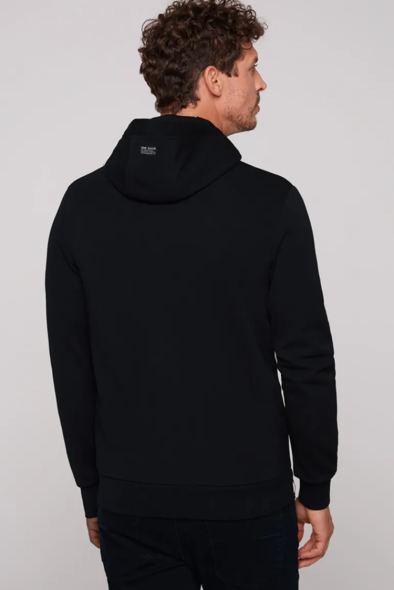 Shop CAMP DAVID & SOCCX Sweatjacke aus Interlock mit Kapuze blue navy bluenavy