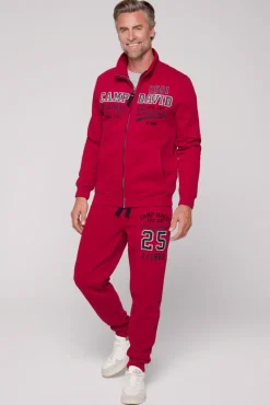 Cheap CAMP DAVID & SOCCX Sweatjacke mit Artwork im Retro-Style royal red royalred
