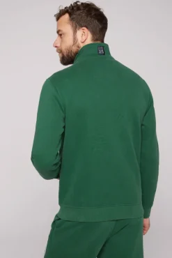Outlet CAMP DAVID & SOCCX Sweatjacke mit Artwork im Retro-Style raw green rawgreen