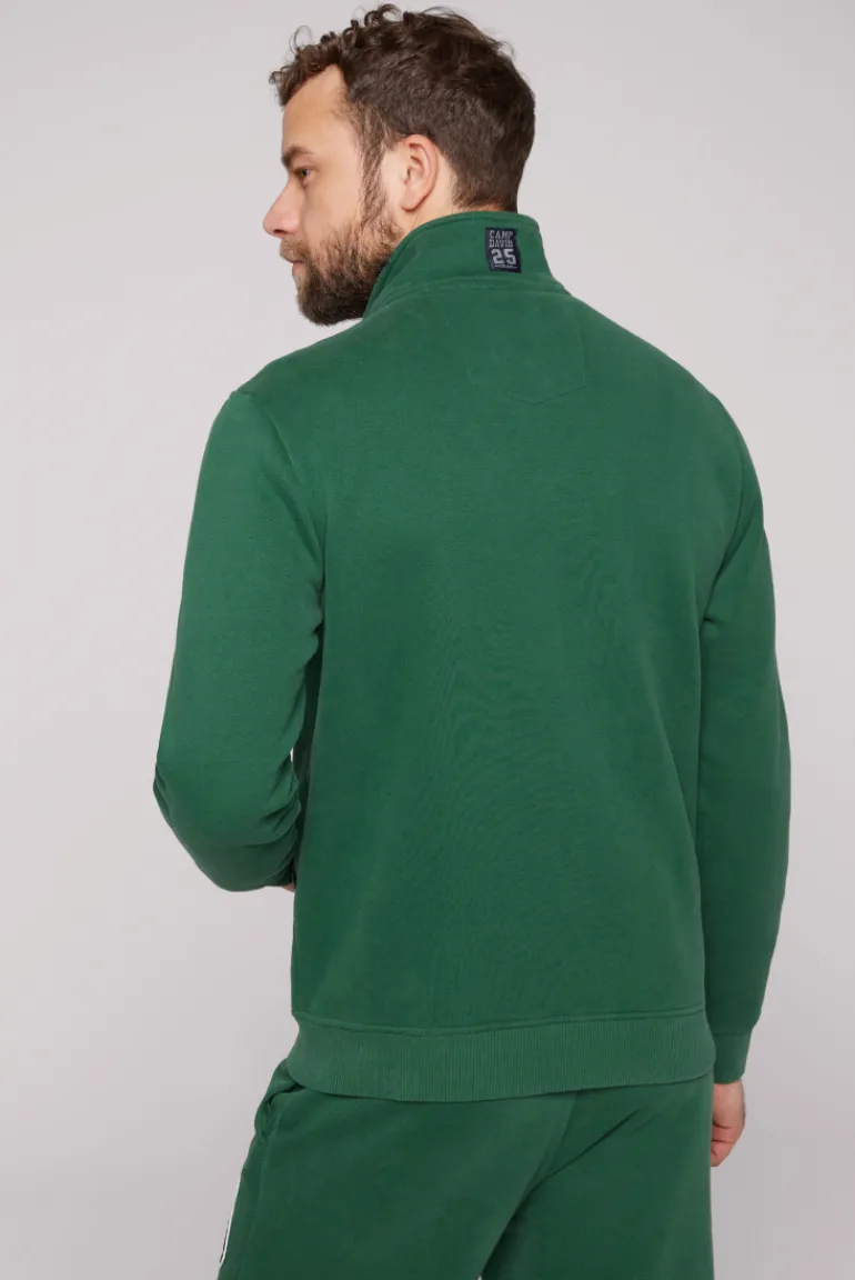 Outlet CAMP DAVID & SOCCX Sweatjacke mit Artwork im Retro-Style raw green rawgreen