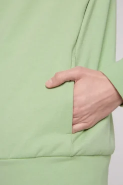 Best Sale CAMP DAVID & SOCCX Sweatjacke mit hohem Kragen und Rücken-Print light green lightgreen