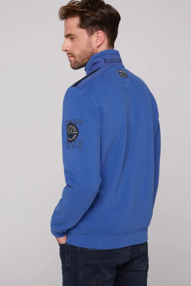 Best CAMP DAVID & SOCCX Sweatjacke mit tonigen Ripstop-Details strong blue strongblue