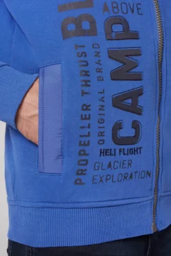 Best CAMP DAVID & SOCCX Sweatjacke mit tonigen Ripstop-Details strong blue strongblue