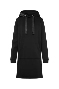 Best Sale CAMP DAVID & SOCCX Sweatkleid mit Kapuze und Glossy Prints black