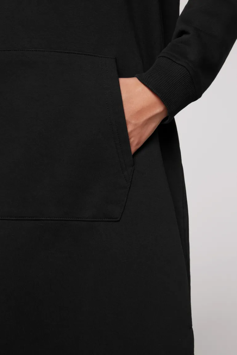 Best Sale CAMP DAVID & SOCCX Sweatkleid mit Kapuze und Glossy Prints black