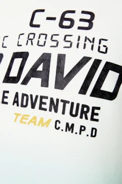Cheap CAMP DAVID & SOCCX Sweatshirt Dip Dye mit Puff-Print ivory