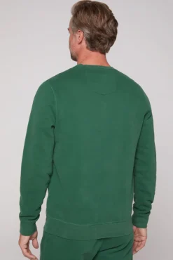 Clearance CAMP DAVID & SOCCX Sweatshirt mit Artwork im Retro-Style raw green rawgreen