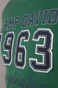 Clearance CAMP DAVID & SOCCX Sweatshirt mit Artwork im Retro-Style raw green rawgreen