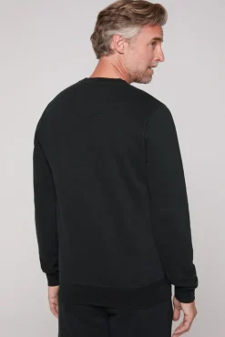 Clearance CAMP DAVID & SOCCX Sweatshirt mit Artwork im Retro-Style black