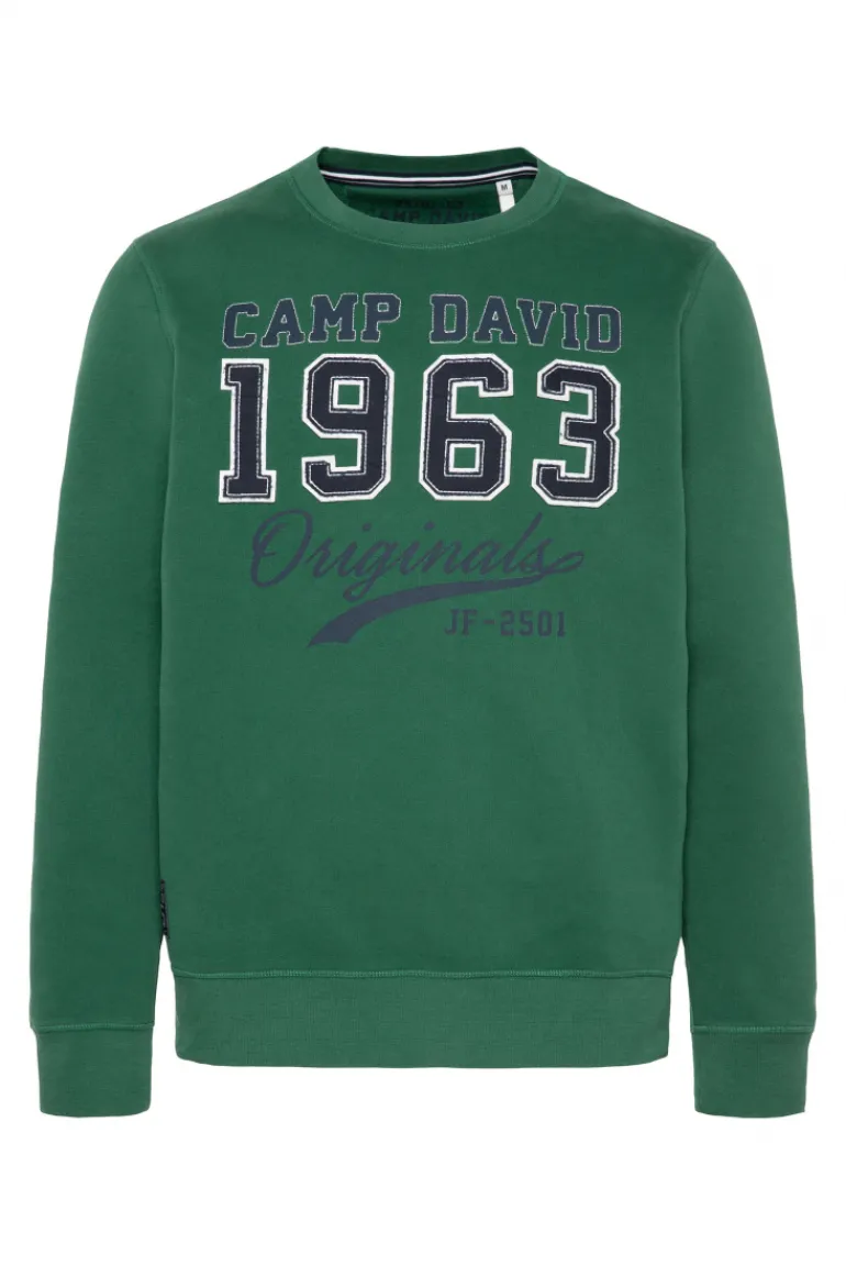 Store CAMP DAVID & SOCCX Sweatshirt mit Artwork im Retro-Style raw green rawgreen