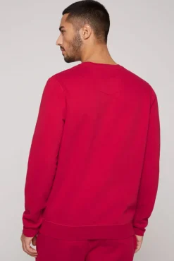 Hot CAMP DAVID & SOCCX Sweatshirt mit Artwork im Retro-Style royal red royalred