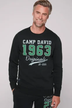 Online CAMP DAVID & SOCCX Sweatshirt mit Artwork im Retro-Style black