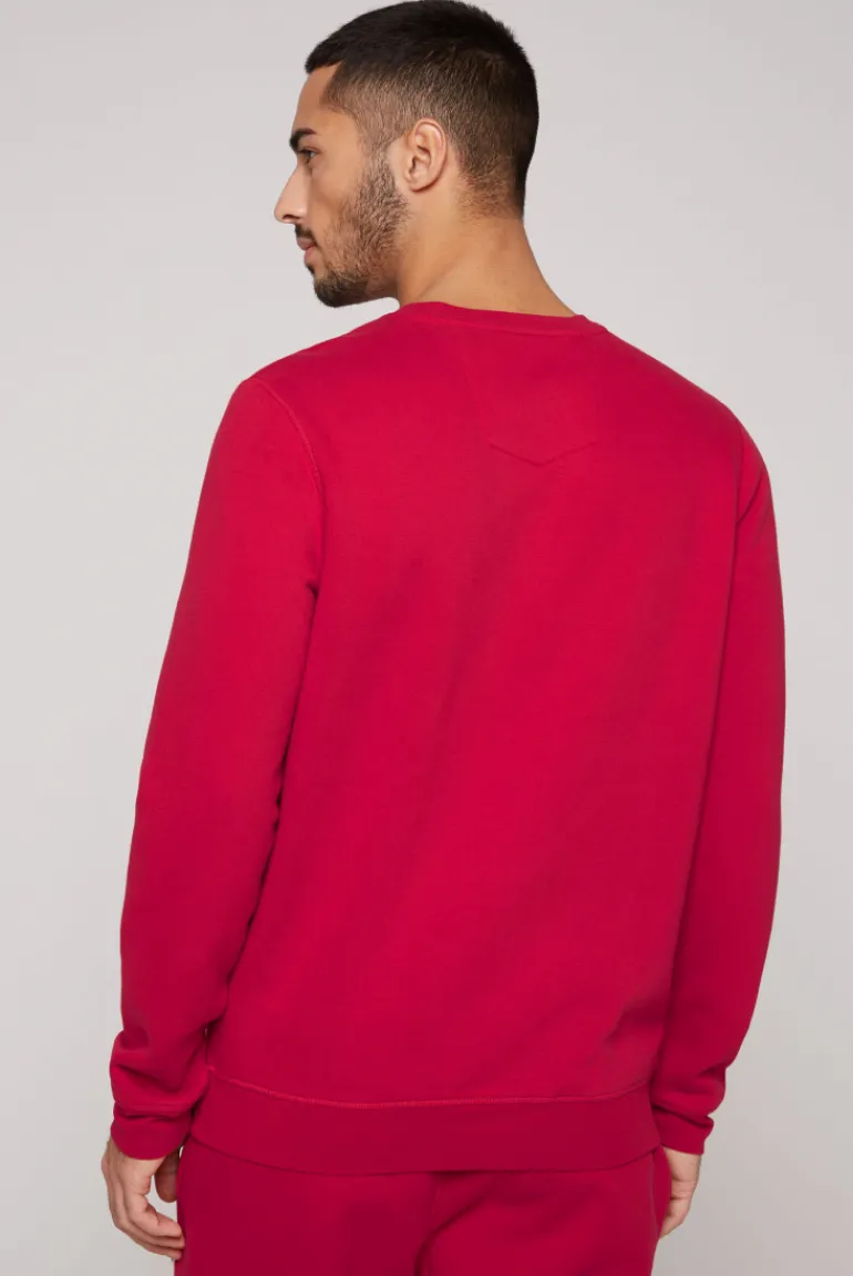 Clearance CAMP DAVID & SOCCX Sweatshirt mit Artwork im Retro-Style royal red royalred