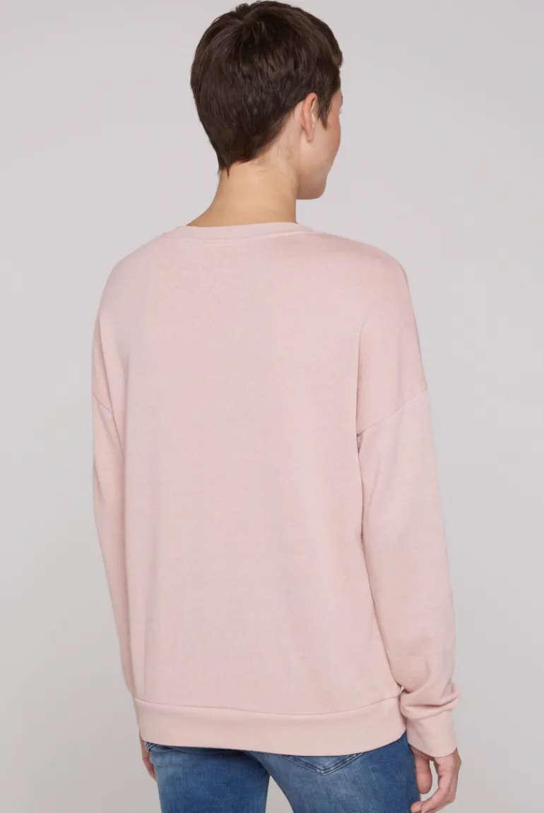 Best CAMP DAVID & SOCCX Sweatshirt mit Ausbrenner-Effekten und Print rose blush roseblush
