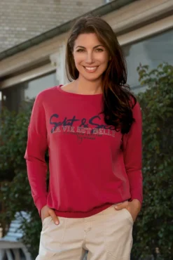 Shop CAMP DAVID & SOCCX Sweatshirt mit Gummizugsaum pinky red pinkyred