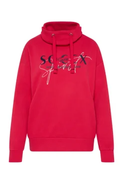 Store CAMP DAVID & SOCCX Sweatshirt mit hohem Kragen und Logo Print clear red clearred