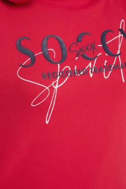 Store CAMP DAVID & SOCCX Sweatshirt mit hohem Kragen und Logo Print clear red clearred