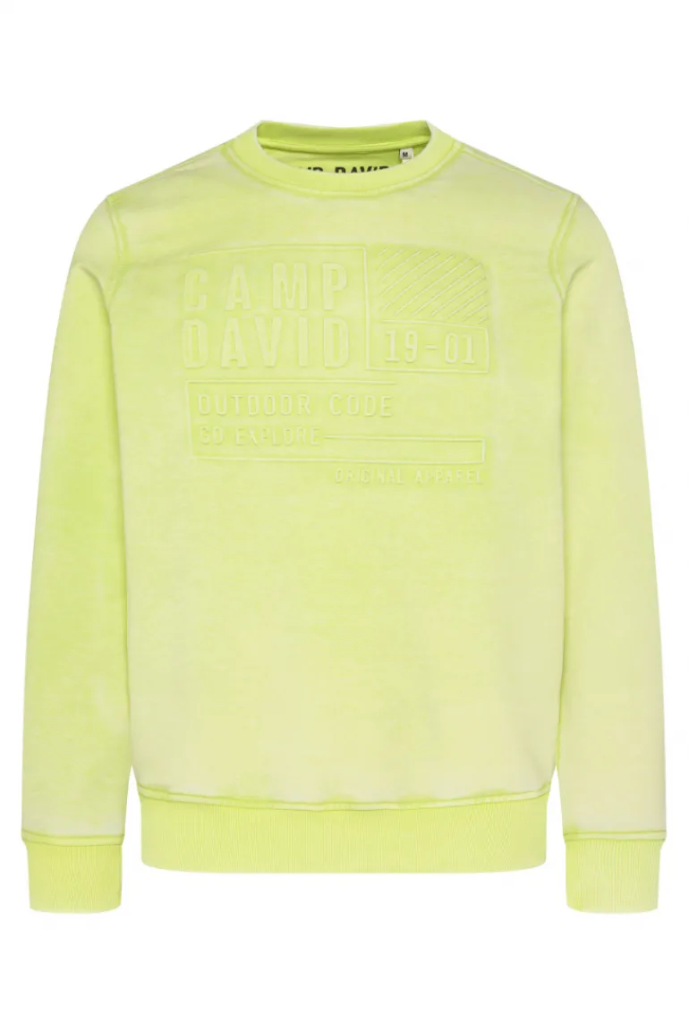 Outlet CAMP DAVID & SOCCX Sweatshirt mit Prägedruck poison ivy poisonivy