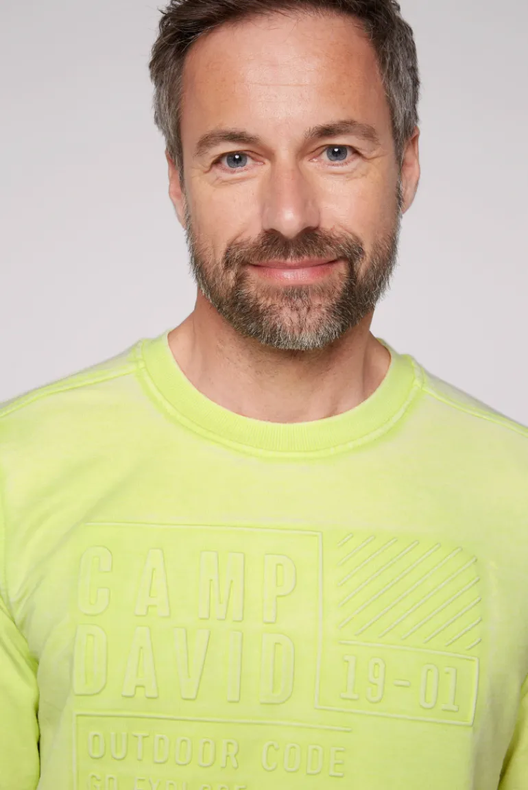 Outlet CAMP DAVID & SOCCX Sweatshirt mit Prägedruck poison ivy poisonivy