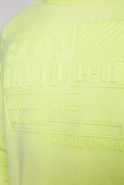 Outlet CAMP DAVID & SOCCX Sweatshirt mit Prägedruck poison ivy poisonivy