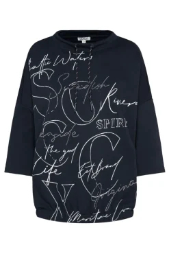 Store CAMP DAVID & SOCCX Sweatshirt mit 3/4-Ärmeln und Artwork blue navy bluenavy