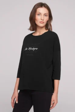 Shop CAMP DAVID & SOCCX Sweatshirt mit tonigen Rubber Prints black