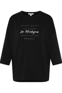 Shop CAMP DAVID & SOCCX Sweatshirt mit tonigen Rubber Prints black