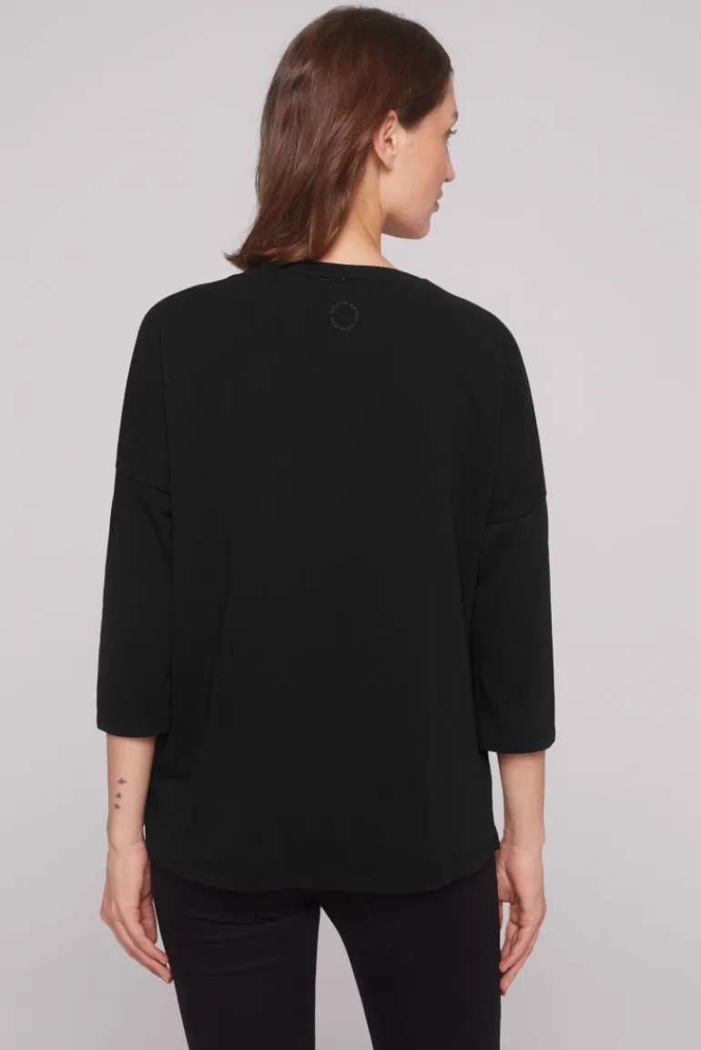 Shop CAMP DAVID & SOCCX Sweatshirt mit tonigen Rubber Prints black