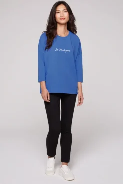 Best CAMP DAVID & SOCCX Sweatshirt mit tonigen Rubber Prints vividblue