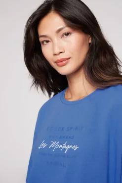 Best CAMP DAVID & SOCCX Sweatshirt mit tonigen Rubber Prints vividblue