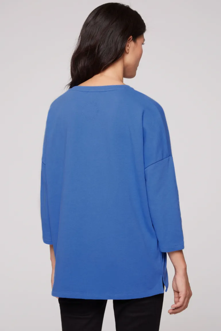 Best CAMP DAVID & SOCCX Sweatshirt mit tonigen Rubber Prints vividblue