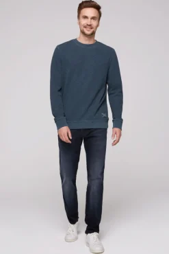 New CAMP DAVID & SOCCX Sweatshirt mit Used-Waschung blue navy bluenavy