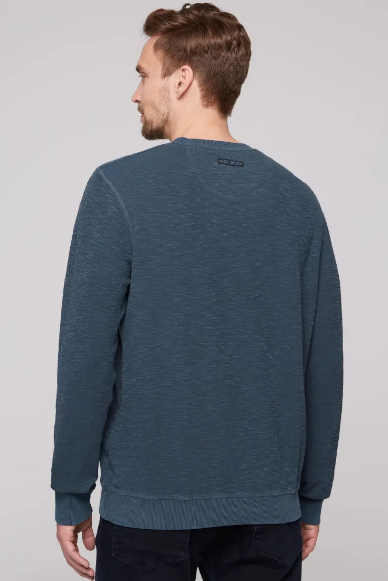 New CAMP DAVID & SOCCX Sweatshirt mit Used-Waschung blue navy bluenavy