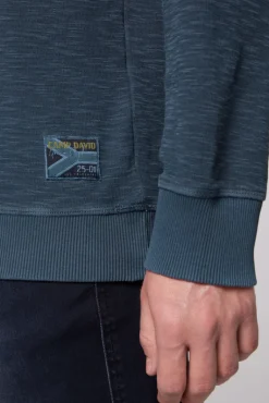 New CAMP DAVID & SOCCX Sweatshirt mit Used-Waschung blue navy bluenavy