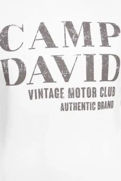 New CAMP DAVID & SOCCX Sweatshirt mit Vintage Print opticwhite