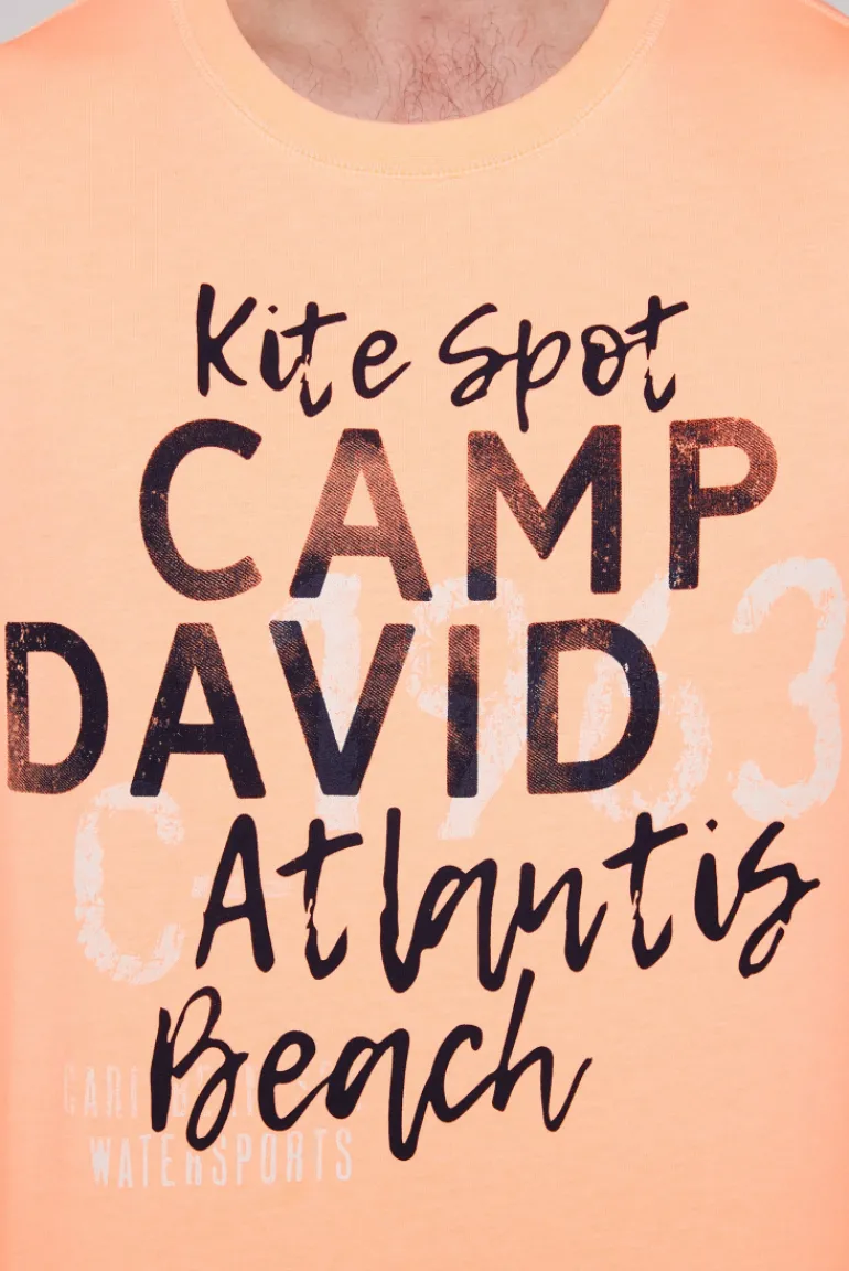 Online CAMP DAVID & SOCCX Sweatshirt mit Wording Print speed orange speedorange