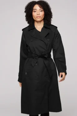New CAMP DAVID & SOCCX Trenchcoat mit Bindegürtel black