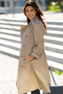 Sale CAMP DAVID & SOCCX Trenchcoat mit Bindegürtel dark stone beige darkstonebeige