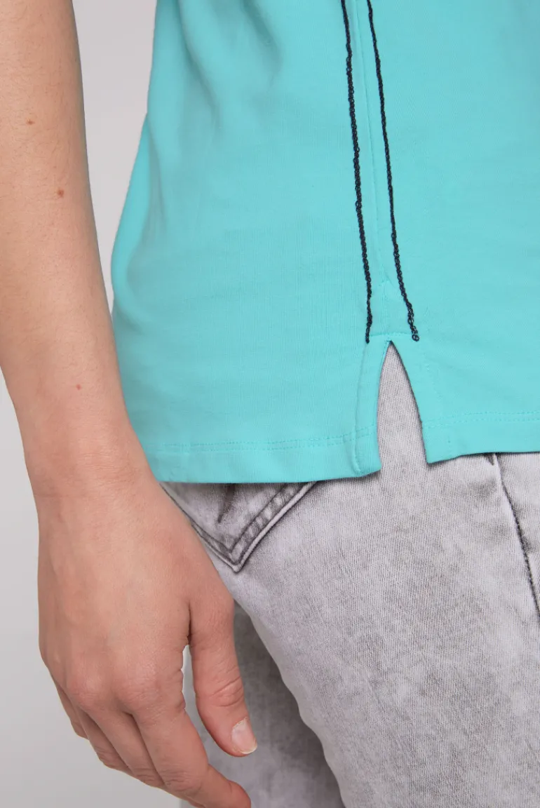 Cheap CAMP DAVID & SOCCX Trägershirt mit offenem Rundhalsausschnitt lagoon blue lagoonblue
