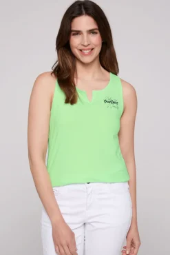 Outlet CAMP DAVID & SOCCX Trägershirt mit offenem Rundhalsausschnitt fresh lime freshlime