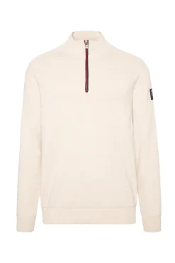 Cheap CAMP DAVID & SOCCX Troyer-Pullover mit Zipper-Detail ecru
