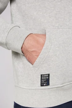 Outlet CAMP DAVID & SOCCX Troyer-Sweatshirt mit Artworks granite melange granitemelange