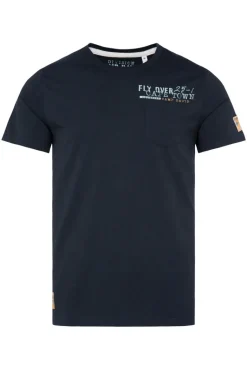 Online CAMP DAVID & SOCCX T-Shirt mit Brusttasche und Rücken-Artwork blue navy bluenavy