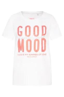 Shop CAMP DAVID & SOCCX T-Shirt mit Glitter-Puff-Print opticwhite